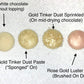 Bakell Tinker Dust - Gold (5G 1X Jar) | Edible Glitter For Cakes, Cupcakes, Cake Pops, Drinks