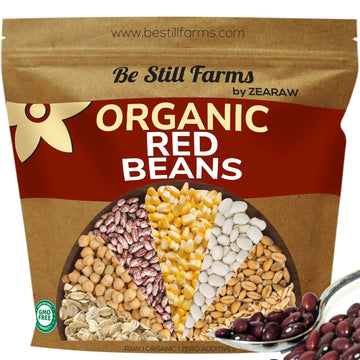 Be Still Farms Organic Red Kidney Beans Dry (4.8lb) - Dried Small Red Beans Bulk - Great for Soups, Stews, Salads - High in Prot