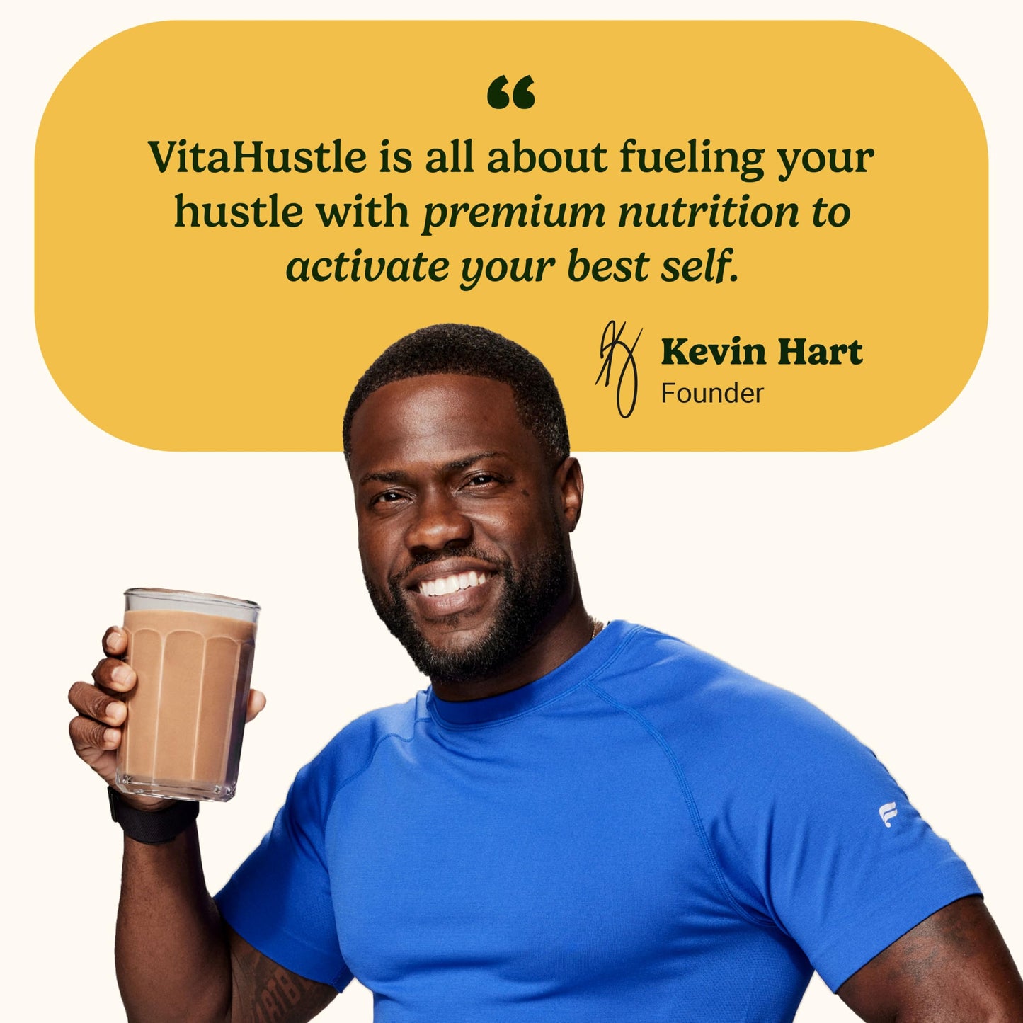 VitaHustle ONE Protein Coffee - Superfood Meal Replacement Powder  Plant Based Protein Shake Powder  Vegan. Superfoods  Vitamins  Ashwagandha  Functional Mushroom Blend (Cafe Latte) 15 Servings