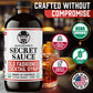 BARTENDERS SECRET SAUCE Old Fashioned Mix Bundle - Handcrafted Syrup 16oz, Gourmet Peninsula Cocktail Cherries 10.5oz, Ice Mold
