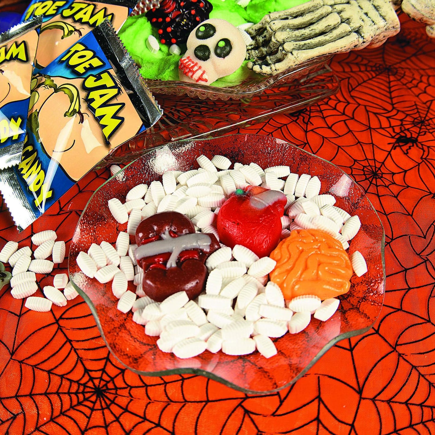 Halloween Organ Harvest Gummy Candy, 1 Lb Package, Brains And Guts Gummies, Great For Halloween Parties, Trick Or Treat Bags And
