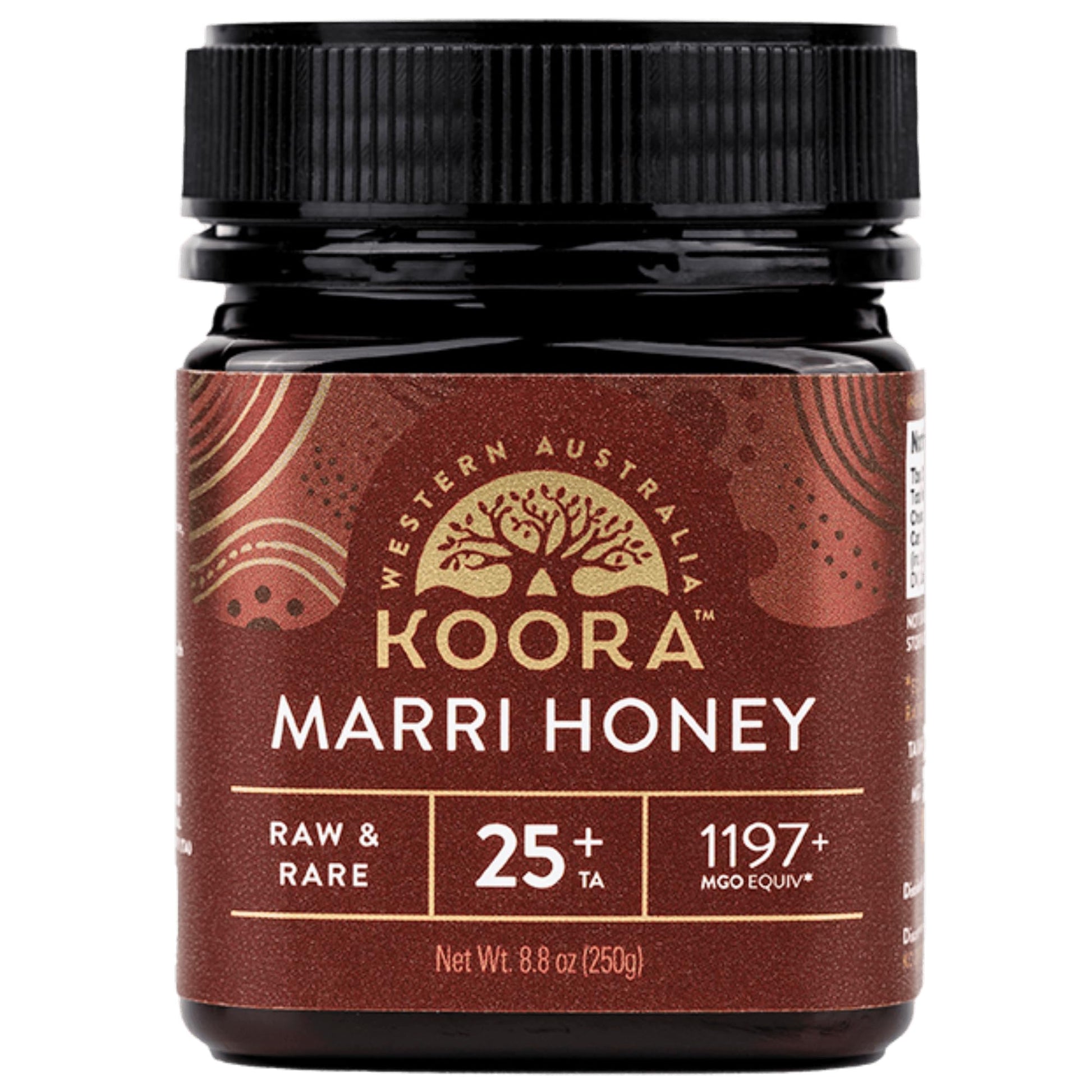 KOORA Marri Honey TA 25+ (MGO 1197+ Manuka Honey Rating Equiv.) Low GI, Medical Grade for Daily Health & Immune Support, Raw fro