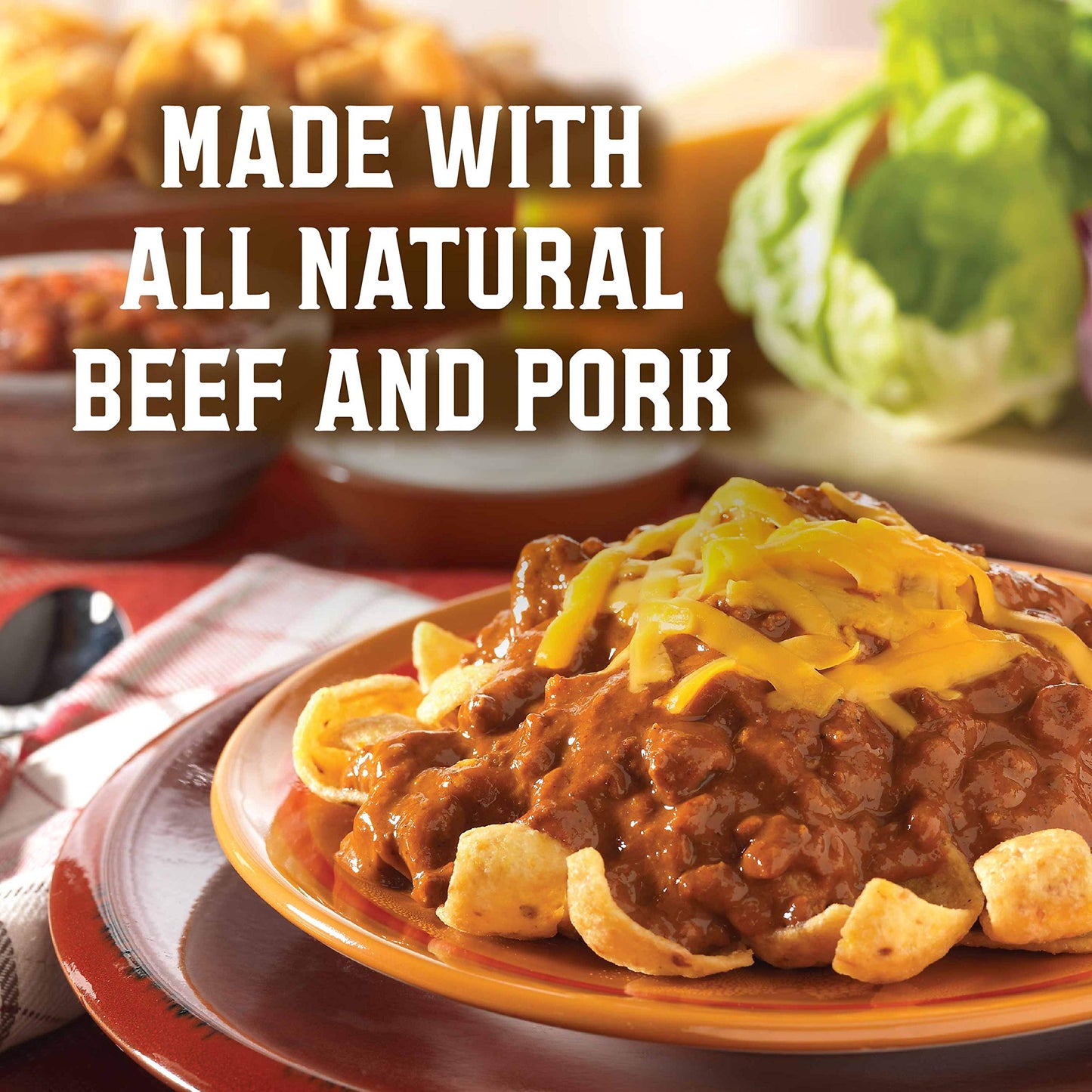 Wolf Brand Chili Without Beans, Packed with Protein, 15 oz
