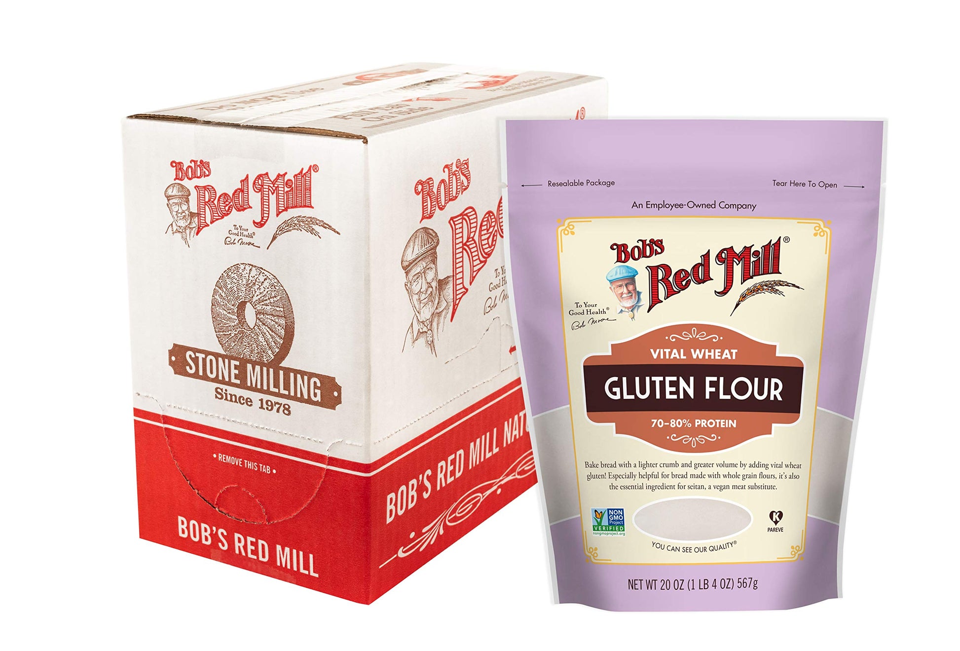 Bob'S Red Mill Vital Wheat Gluten Flour, 20-Ounce (Pack Of 4)