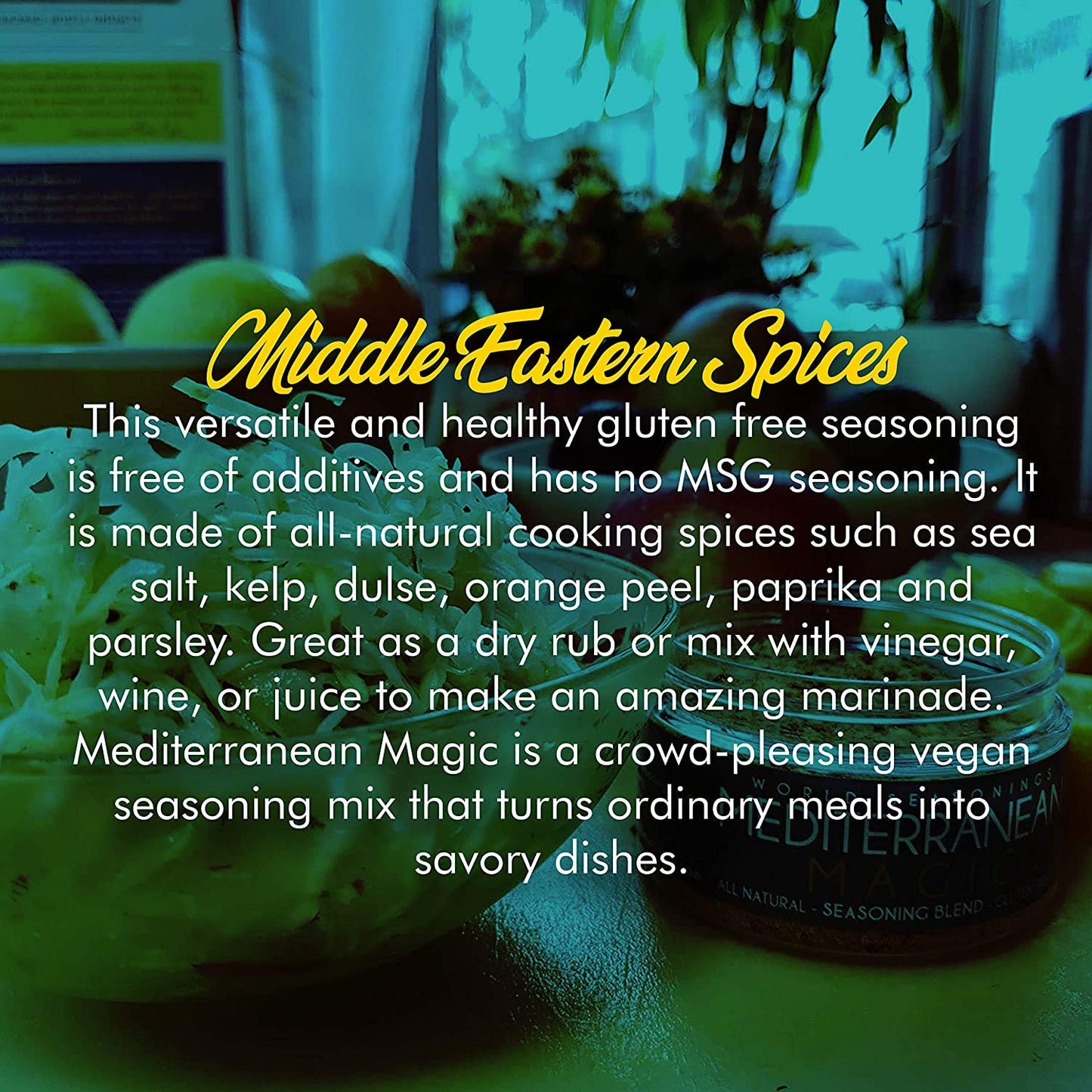 Mediterranean Diet - Non-Gmo - Mediterranean Seasoning - Mediterranean Spice Blend - Turkish Spices - Gluten Free Seasoning - Wo