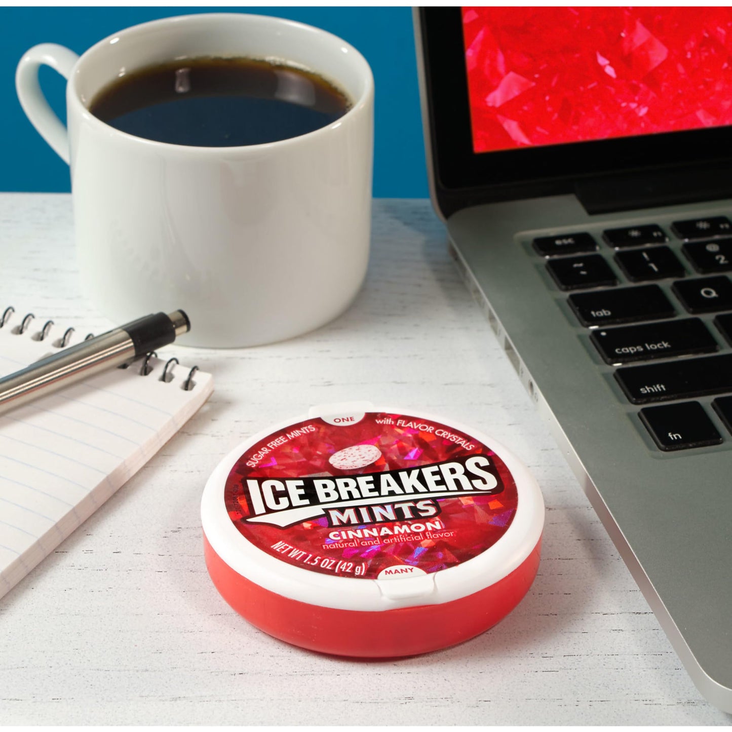 Ice Breakers Cinnamon Sugar Free Breath Mints Tins, 1.5 Oz (8 Count)