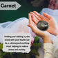 Amazing Gemstone Garnet Palm Stone - Pocket Massage Worry Stone For Natural Body Chakra Balancing, Reiki Healing And Crystal Gri