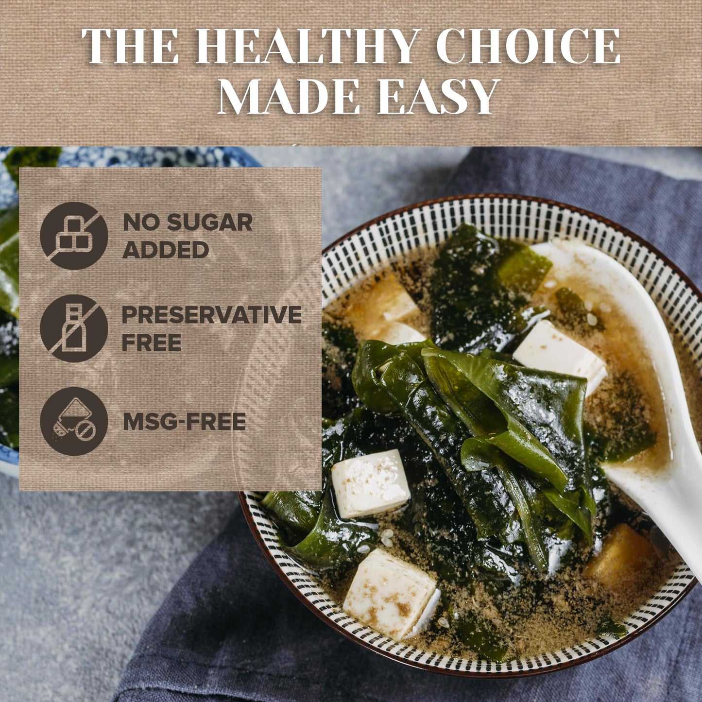 Edward & Sons Seaweed Miso Cup Instant Soup, 2.5 oz