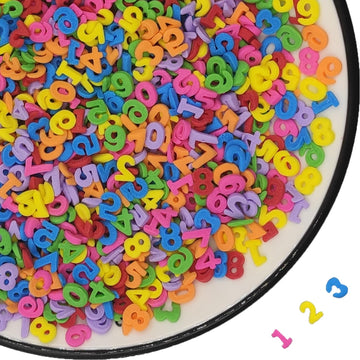 Colorful edible school enrollment Number set - perfect sugar decoration for the start of school -123 sprinkles and number figure