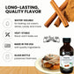 Organic Cinnamon Flavoring Extract For Baking, Ice Cream, Drinks, And Candy - 2 Oz - Water-Soluble - By Harvest Moon Delights - Pure Cinnamon Extract, Flavoring, Flavor