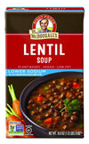 Dr. McDougall's Right Foods Lower Sodium Lentil Soup, 18 Ounce (Pack of 6) Vegan, Gluten-Free, Non-GMO, No Added Oil, Paper Cart