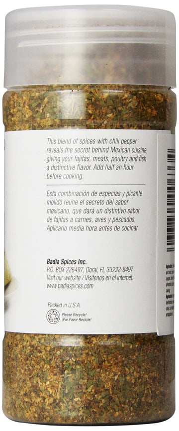 Badia Spices Inc Spice, Fajita Seasoning, 9.5-Ounce (Pack Of 6)