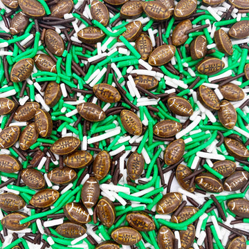 3.2Oz Football Sprinkle Baking Cookie Cake Cupcake Decoration Party Ball Sprinkles