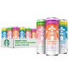 Starbucks Iced Energy Drink Variety Pack, 12 Fl Oz Cans, Tropical Peach, Watermelon Splash, Blueberry Lemonade, Zero Sugar
