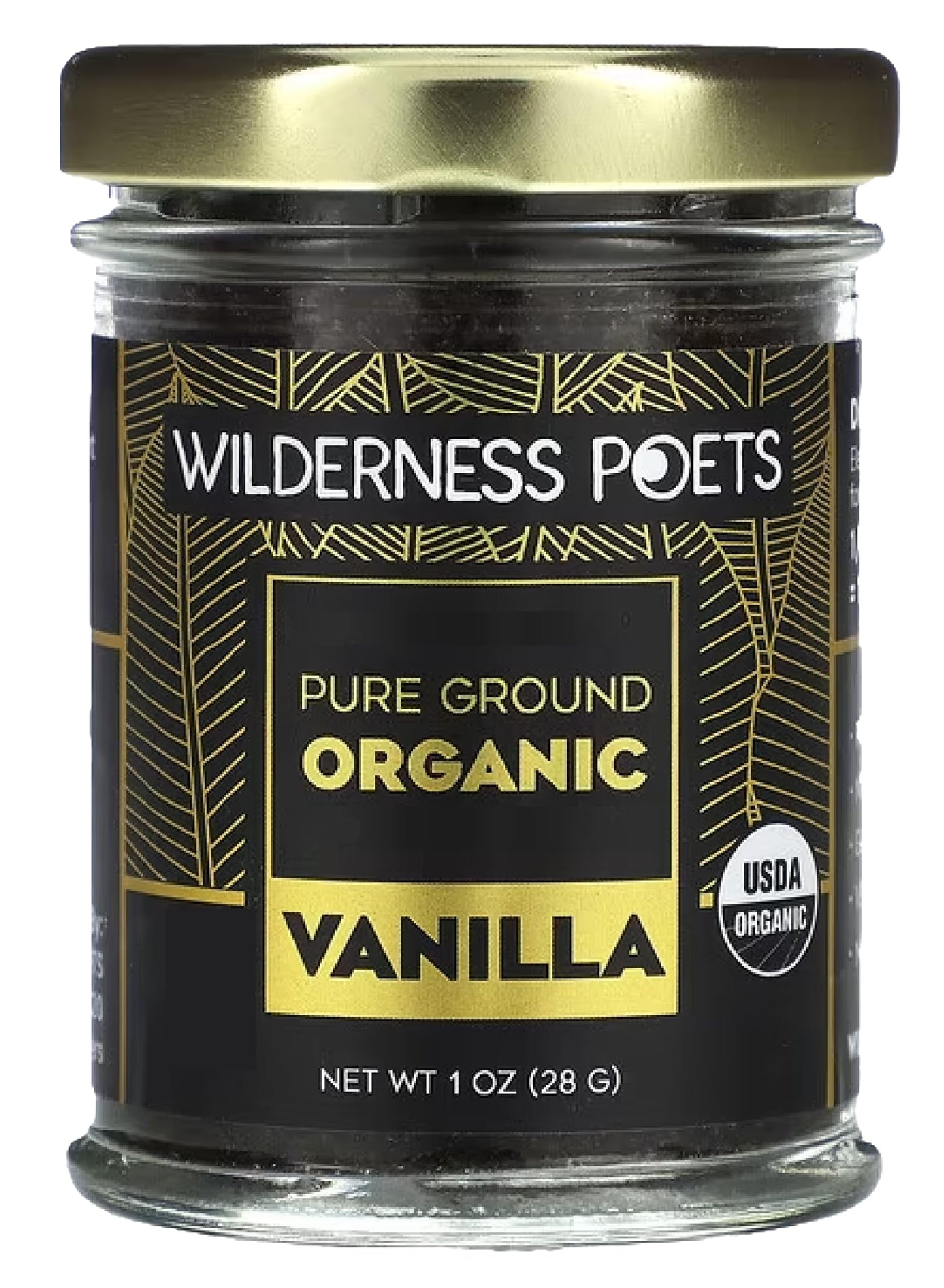 Wilderness Poets Organic Vanilla Powder - Tahitian Variety, Grade A - 1 Ounce (28 Grams)