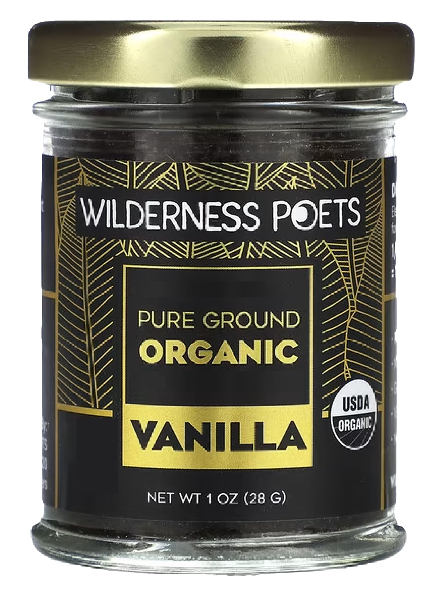 Wilderness Poets Organic Vanilla Powder - Tahitian Variety, Grade A - 1 Ounce (28 Grams)