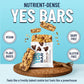 The YES Bar Dark Chocolate Chip Plant Based Protein Snack, Vegan, Gluten Free, Low Sugar, 6 Count Pack
