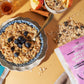 Farm To Table Foods Organic Oatmeal Variety Pack - High-Protein, Plant-Based, Unsweetened, Non-Gmo - 3-Pack (Apple Raisin, Whole
