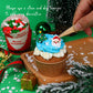 Edible Christmas Cake Decorations, Edible Gingerbread Men, Christmas Tree Candy, Santa Claus Icing Decorations, Socks, Snowman F