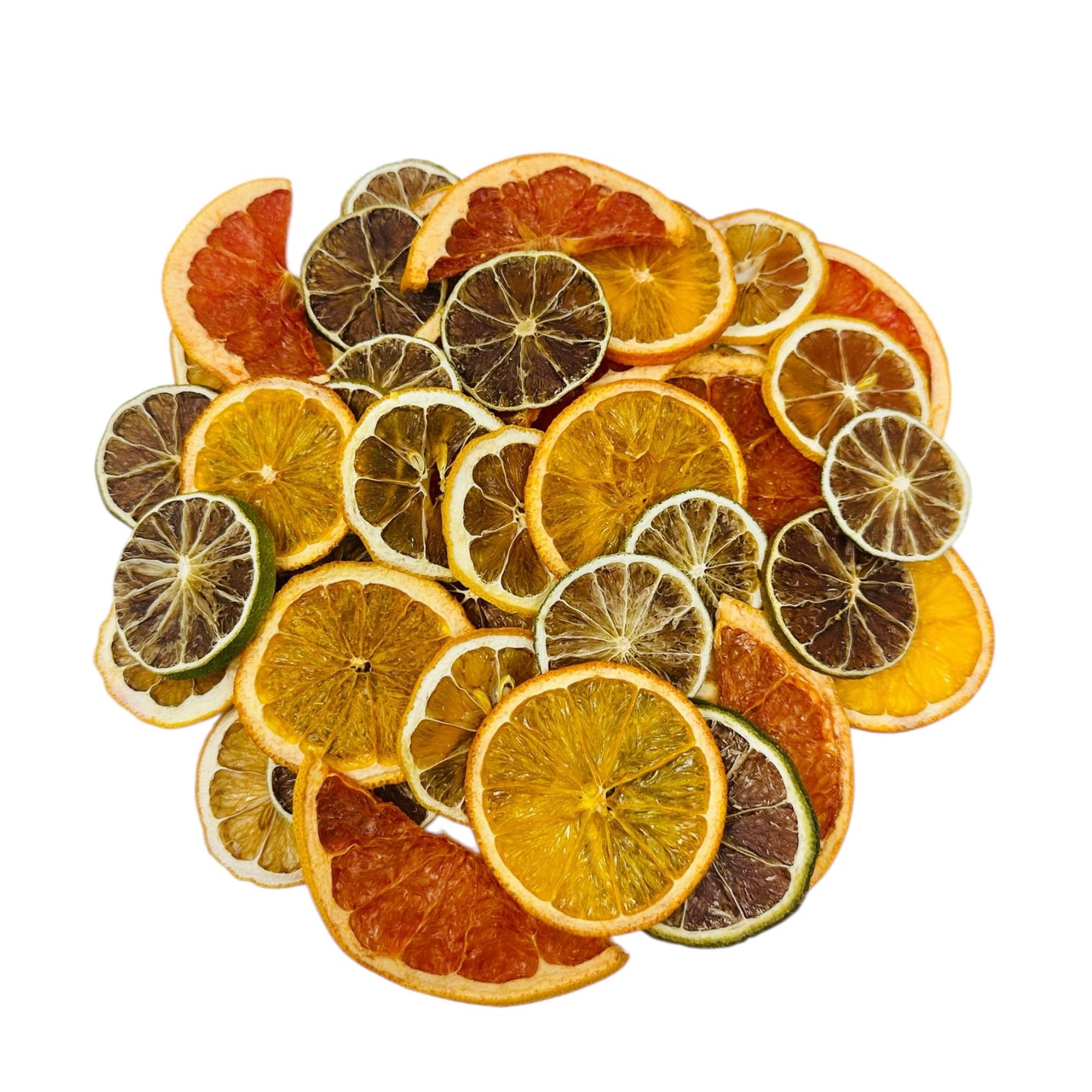 Utama Dehydrated Citrus Mix - 50+ Pieces Dried Lemon, Lime, Orange, G fruit - Small Citrus Potpourri for Garnishing