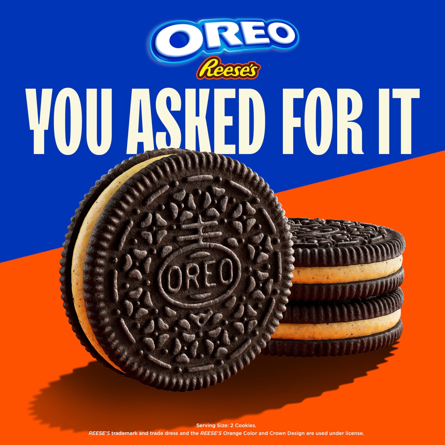 OREO REESES Peanut Buttery Creme Chocolate Sandwich Cookies  Limited Edition  10.81 oz