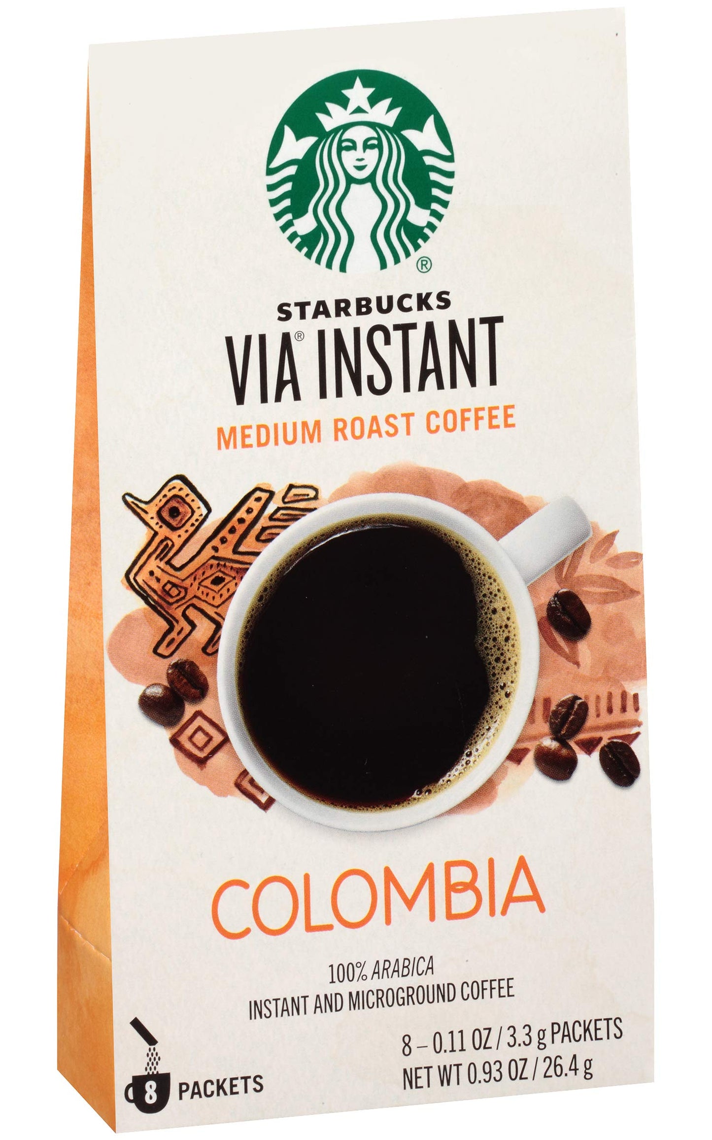Starbucks VIA Colombia Coffee, 8ct (Pack of 6)