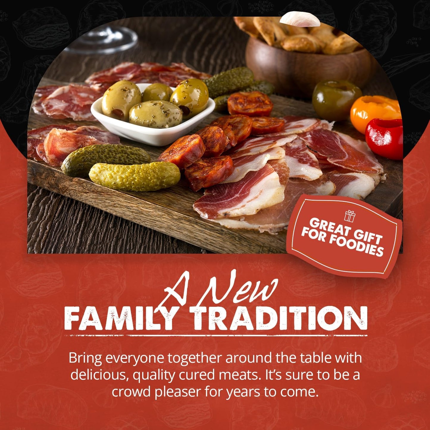 Umai Dry Charcuterie Kit - Dry Curing Meat Kit Incl. 3 Large & 2 Small Dry Age Bags For Meat, Instacure #2 & Juniper Berries, Cr