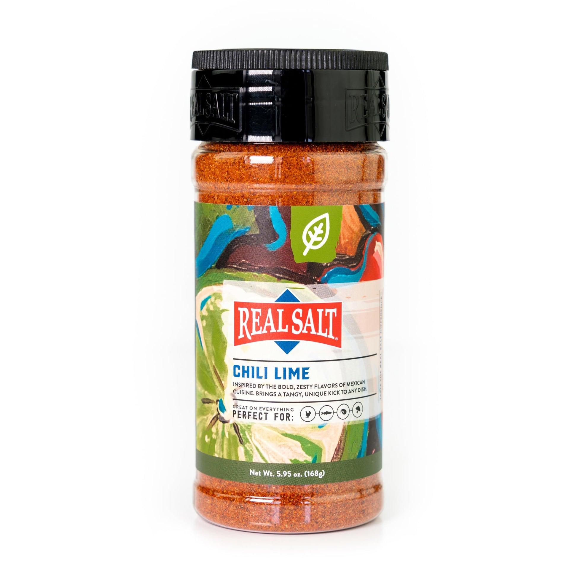 Redmond Real Sea Salt - Natural Unrefined Gluten Free, Chili Lime Shaker
