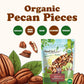 Food To Live Organic Pecan Pieces, 1.5 Pounds Raw, Chopped Pecans, Non-Gmo, Unsalted, Unroasted, Kosher, Shelled, Kosher, Vegan, Sirtfood, Bulk. Keto-Friendly. Good Source Of Iron, And Calcium