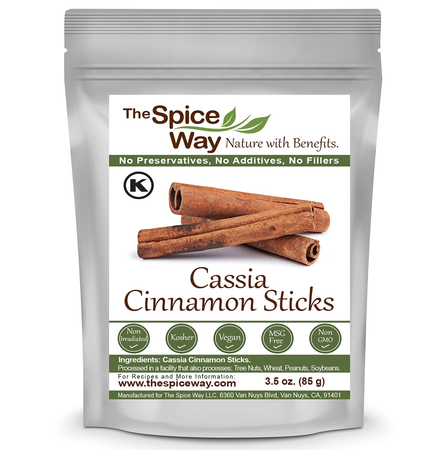 The Spice Way Cinnamon Cassia Sticks - 3.5 Oz