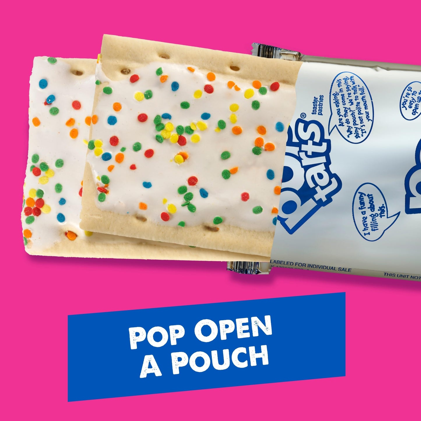 Pop-Tarts Toaster Pastries, Breakfast Foods, Kids Snacks, Frosted Confetti Cupcake (8 Pop-Tarts)