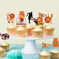Ercadio 24 Pack Nba Star Basketball Cupcake Toppers Basketball Player Cupcake Picks Basketball Happy Birthday Cake Toppers For S
