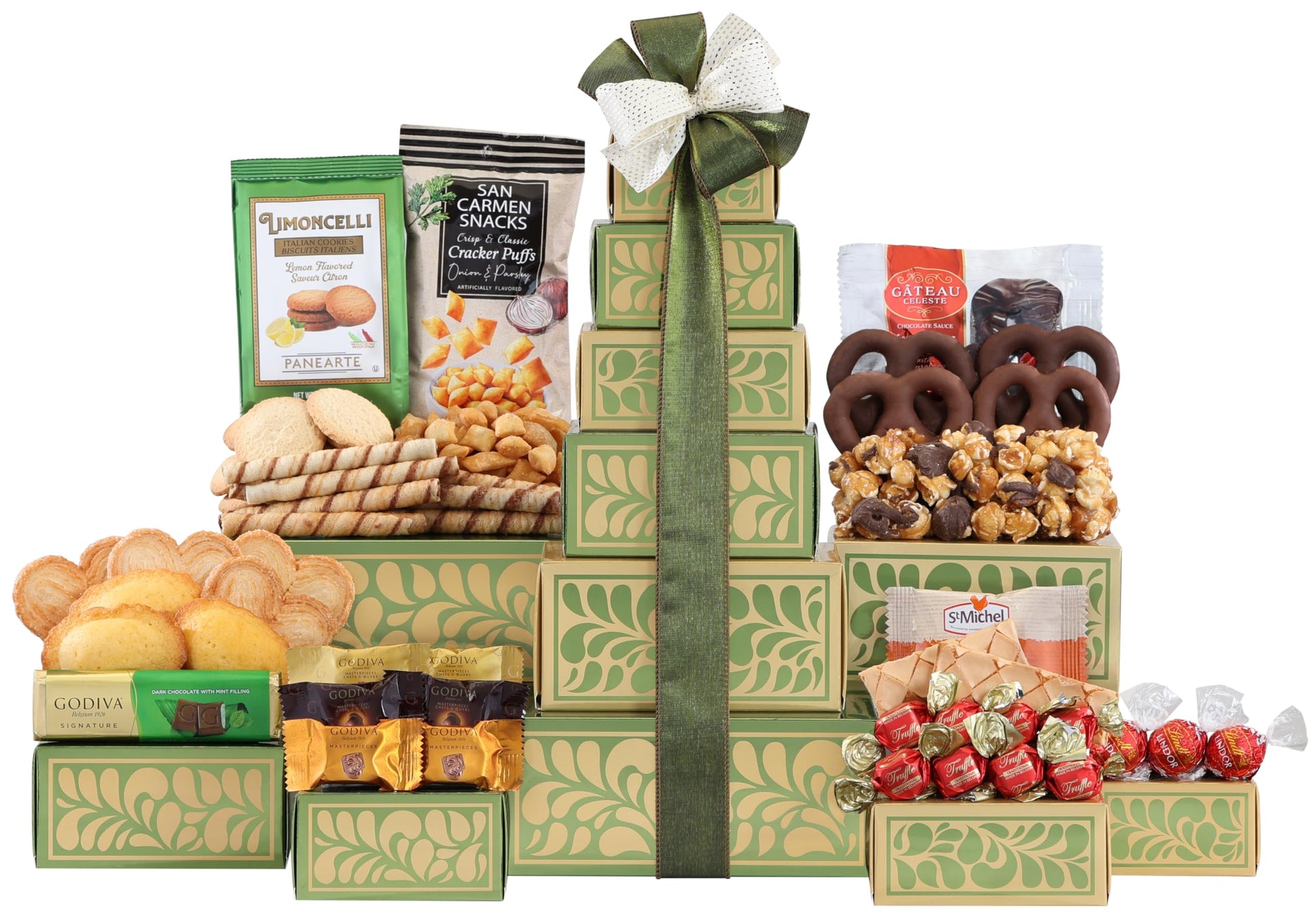 Wine Country Gift Baskets Sympathy Tower Gift Set, 6 Pieces, Multi-Color