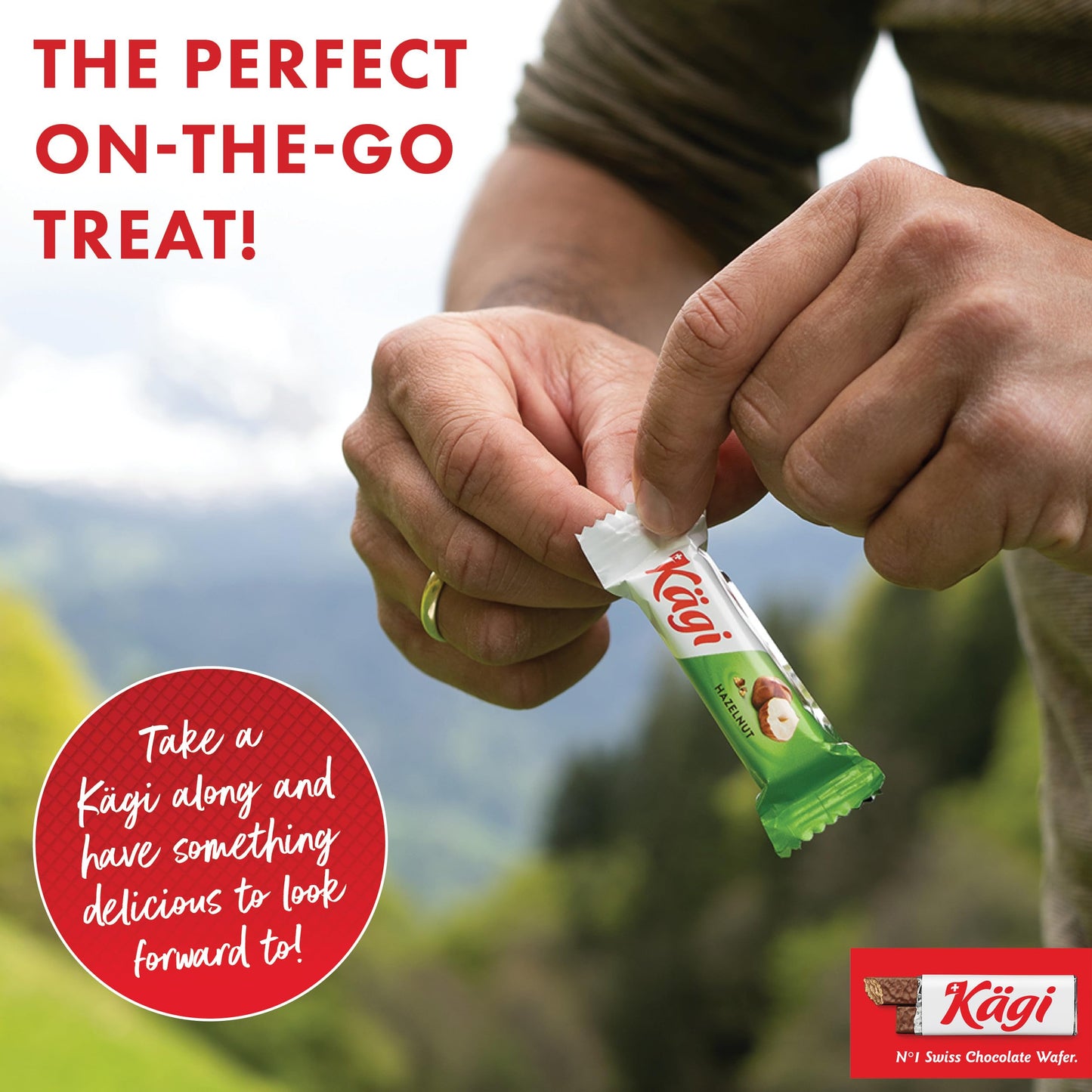 Kägi Swiss Milk Chocolate Mini Wafers with Hazelnut Cream, 3 Pack of 125g Bags