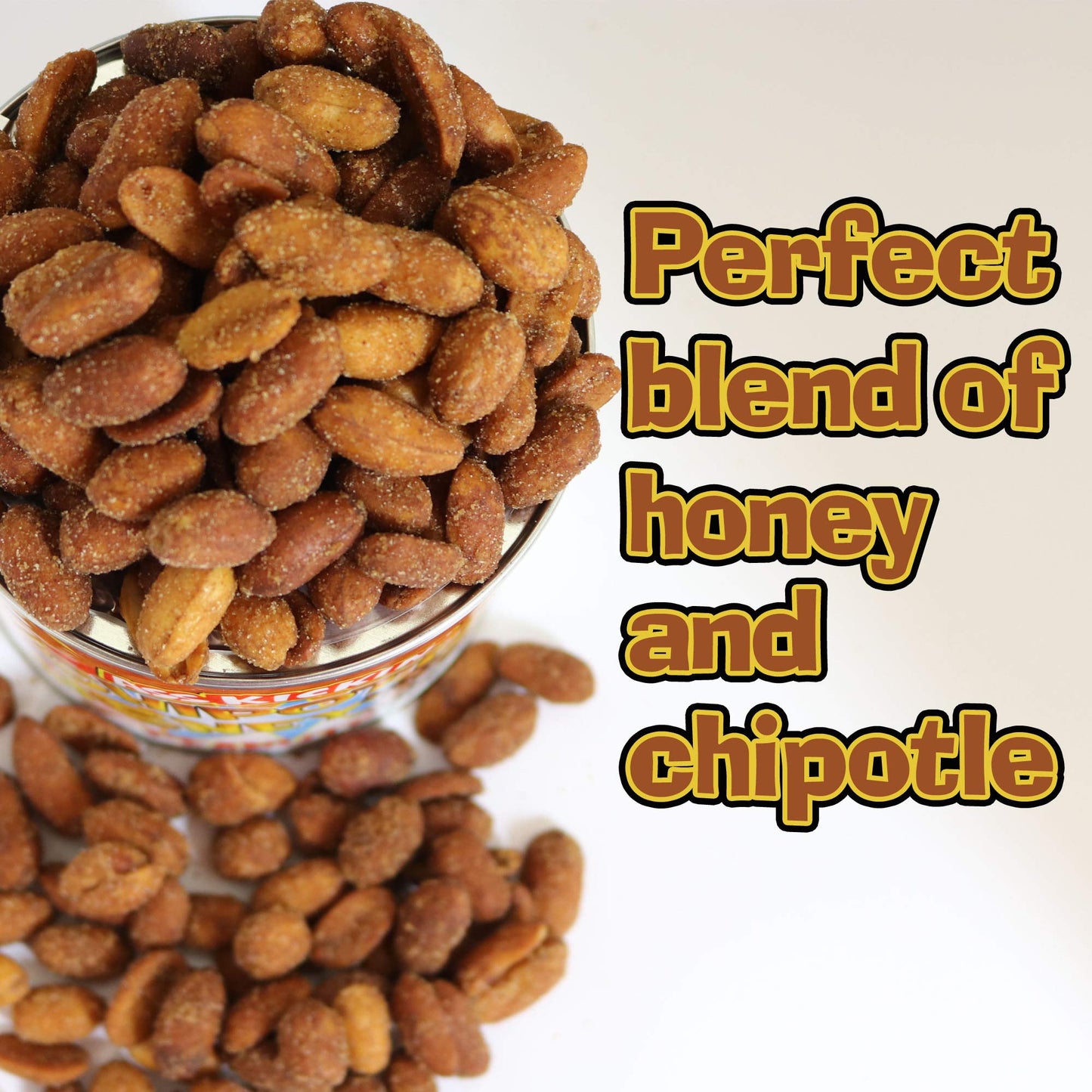 Chipotle Honey Roasted Spicy Hot Peanuts - 4.2 Oz. - Ultimate Spicy Gourmet Gift Peanuts - Try if you dare!