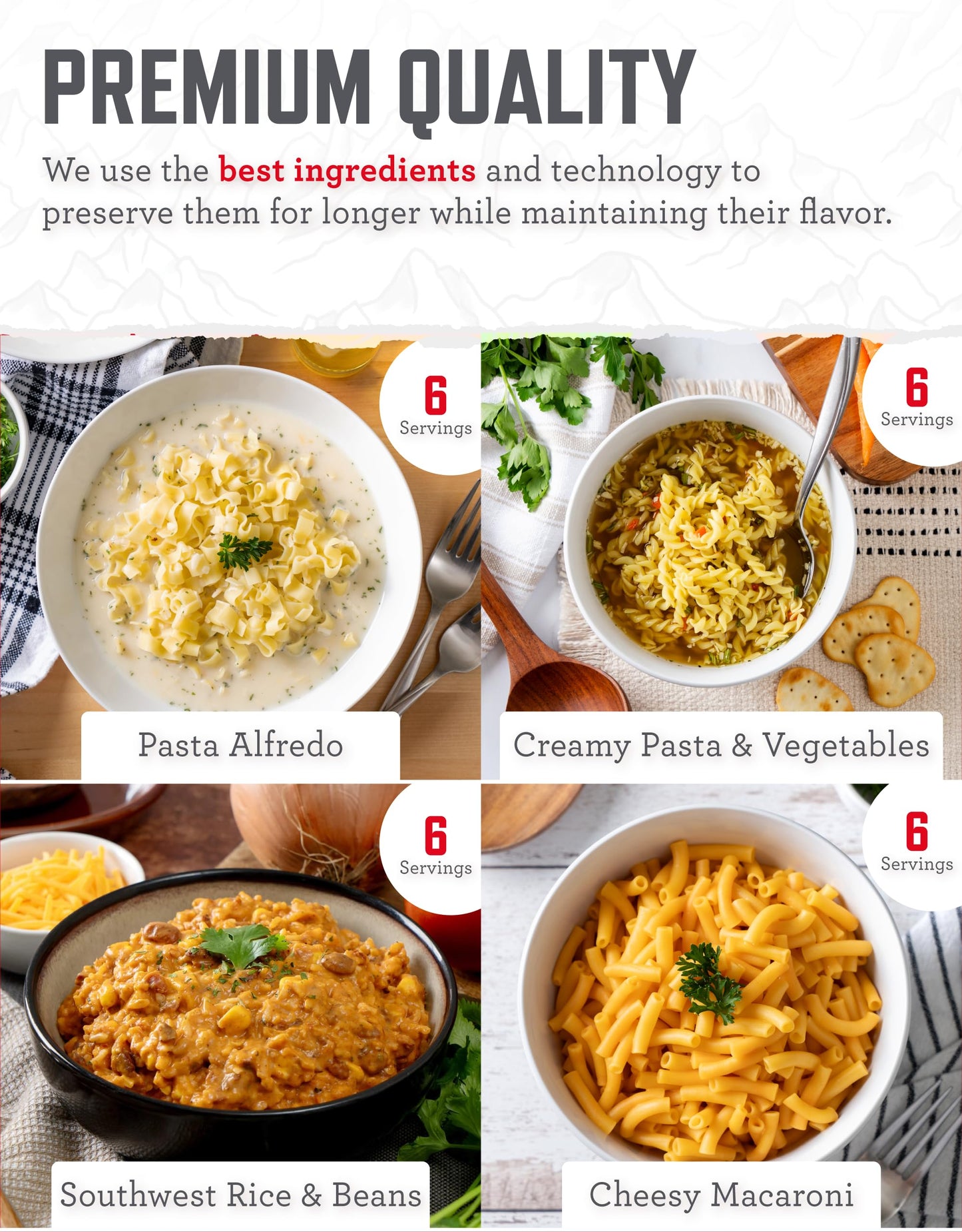 ReadyWise Prepper Pack Bucket - 52 Servings Emergency Food Supply, Survival Kit, Protein Meals, Dehydrated & Freeze Dried Food,