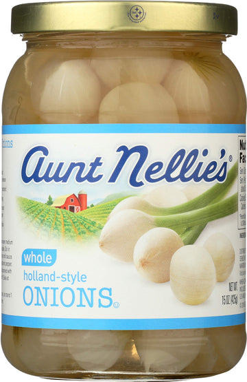 Aunt Nellies Whole Holland-Style Onions 15 Oz