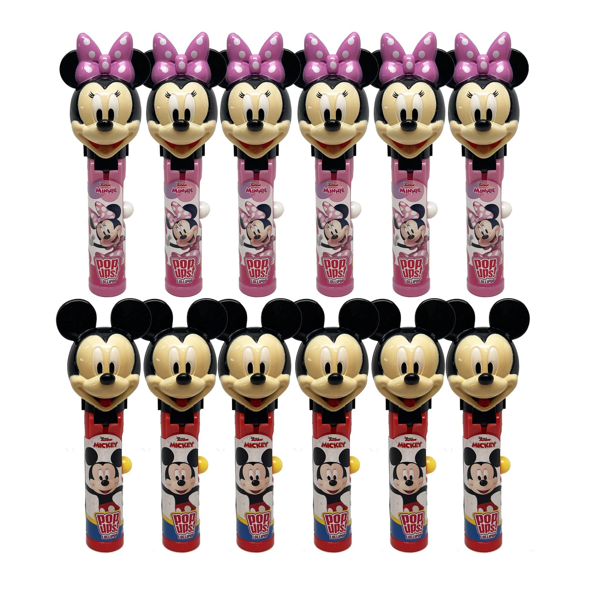 Pop Ups! Minnie & Mickey Mouse Lollipop Holder | Collectable Mickey Mouse Toy Lollipop Case | Disney Party Favors For Halloween,