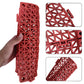 Jaderlu 12 Pack Modular Interlocking Cushion 11.6'' X 11.6'' Rubber Mat Floor Tile Mats Drain Pool Patio Balcony Yard Pet Area W