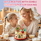 Derzio Edible Frosting Sheets for Cakes, 25 pcs, A4 Size, Paper