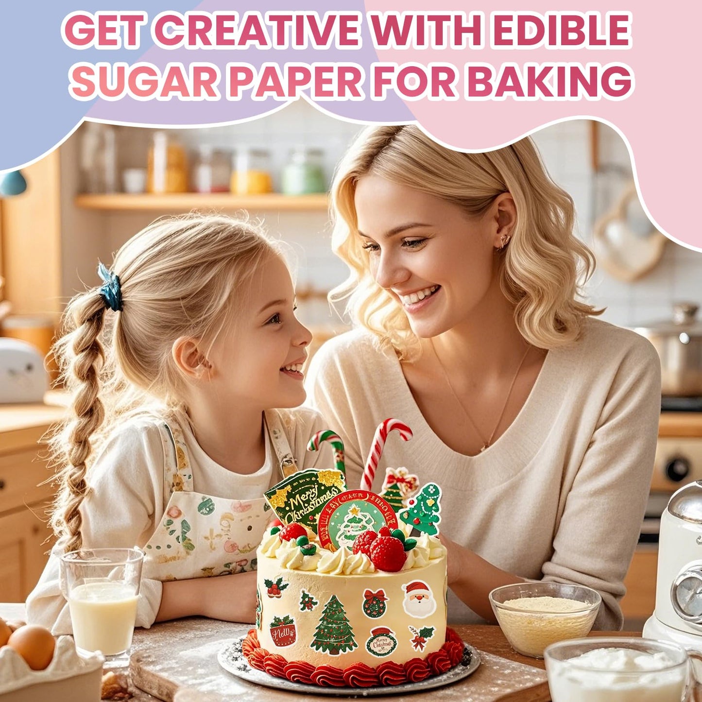 Derzio Edible Frosting Sheets for Cakes, 25 pcs, A4 Size, Paper