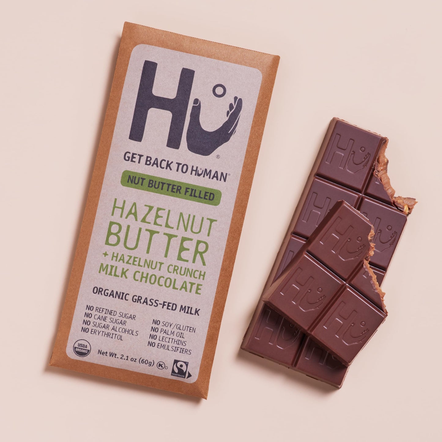 Hu Chocolate Crunch Bar, 2.1 Ounce, Pack of 1