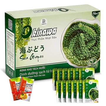 NAMISO Organic Sea Grapes Seaweed, Superfood, 240g (Pack of 12)