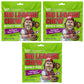 Big League Chew Sour Apple Bubble Gum 3-Pack - 2.12oz Packets - Green