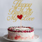 Ahaoray Happy Birthday My Love Cake Topper - Gold Glitter My Love Birthday Party Cake Decoration Supply - Lover Birthday Cake To