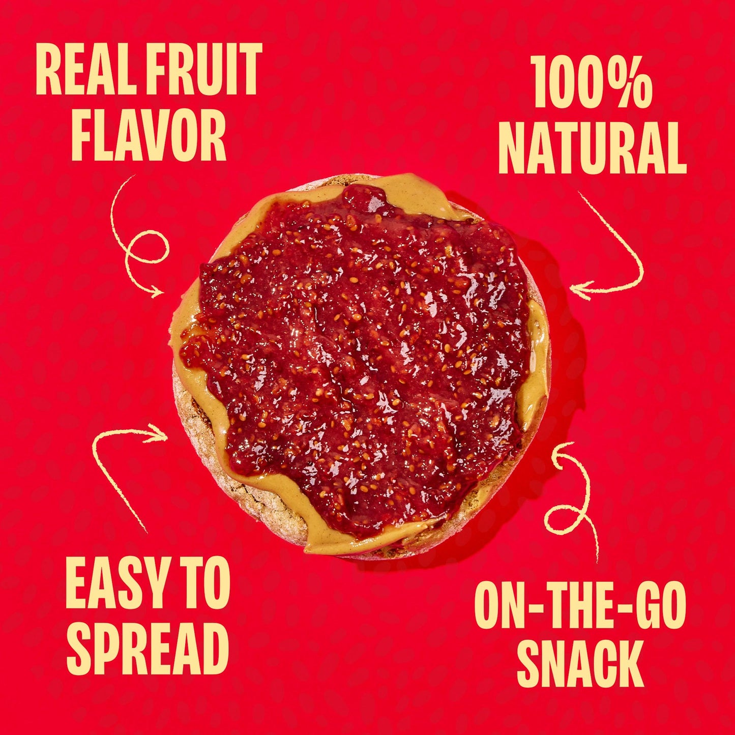 Smash Foods Single Serve Jam Packets | Variety 12-Pack | Natural, Keto & No Sugar Added | Vegan & Upcycled Fruit Spread | Low-Ca