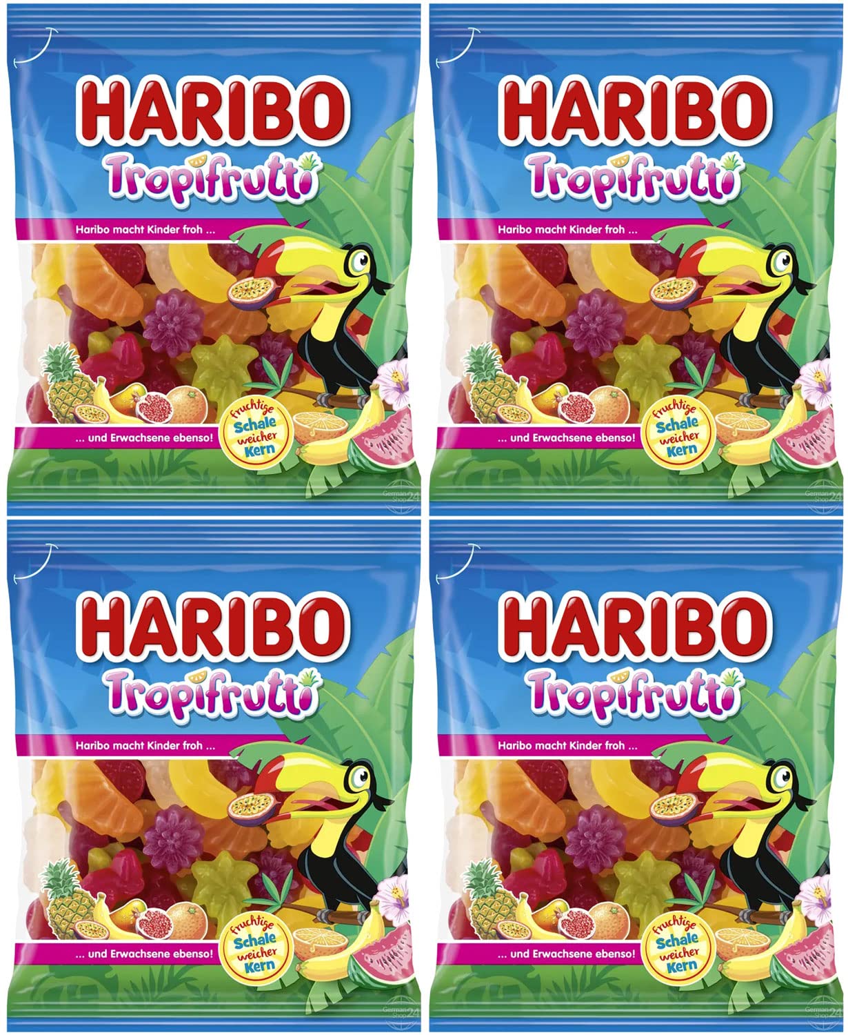Haribo Tropifrutti Gummy Candy 4-Pack (4 x 175g)