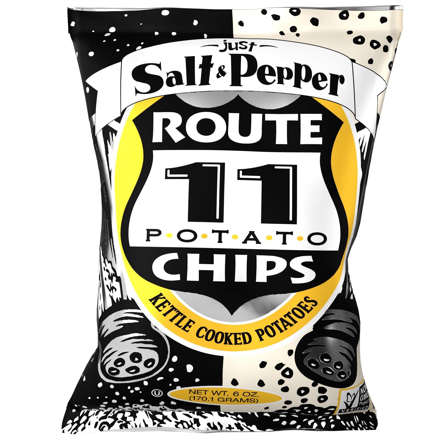 Route 11 Salt and Pepper Potato Chips (12 bags 6 oz each)
