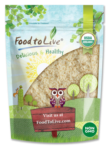 Food to Live Organic Cashew Flour, 3 Pounds - Non-GMO, Finely Ground Nuts, Raw Powder, Natural, Paleo, Kosher, High in Protein, 