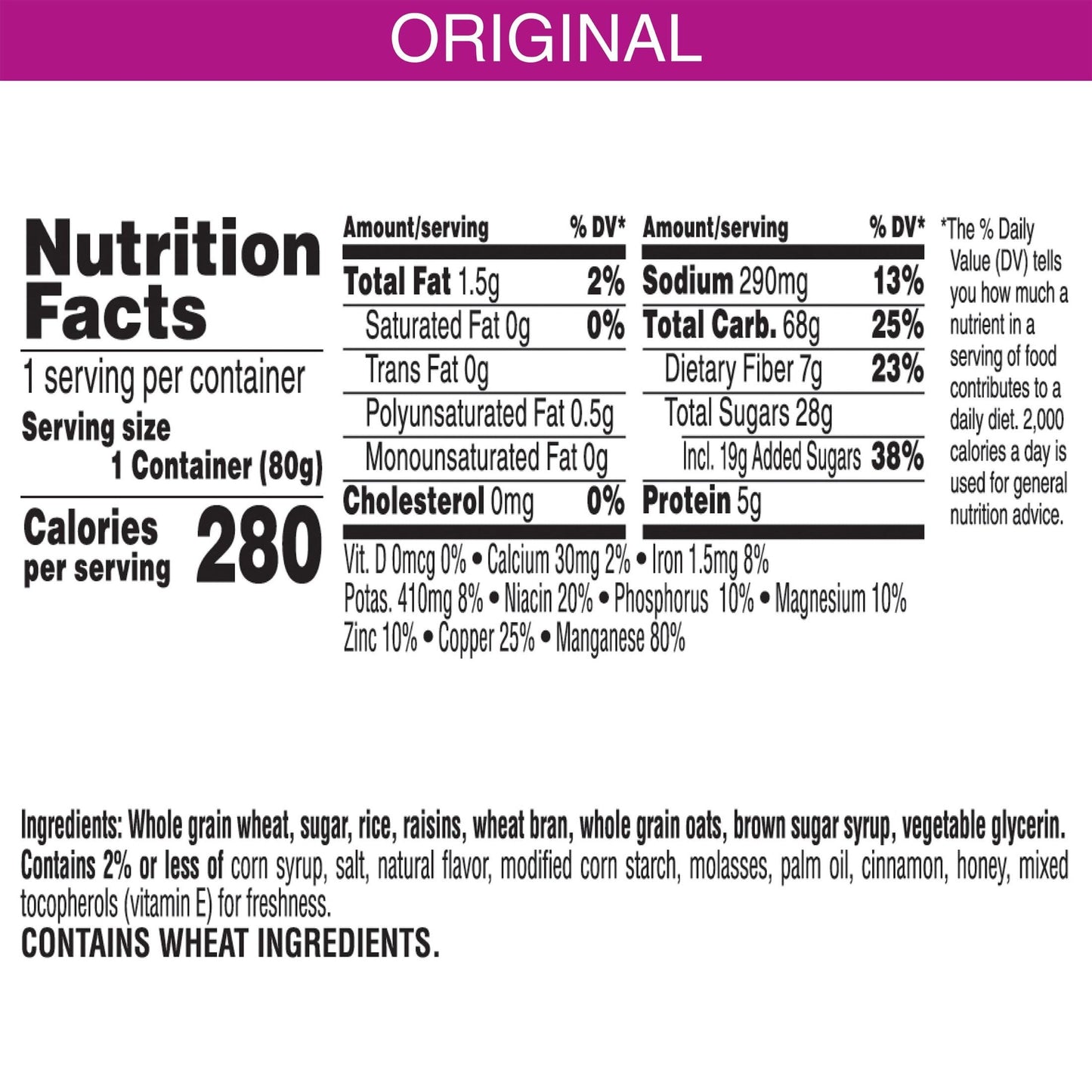 Kellogg'S Raisin Bran Crunch Breakfast Cereal Cups, Fiber Cereal, Made With Real Fruit, Original, 33.6Oz Case (12 Cups)